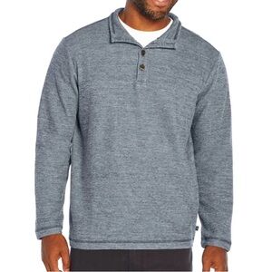 New NWT GAP Men’s Medieval Blue Mock Neck Pullover Sweater Long Sleeve Shirt L